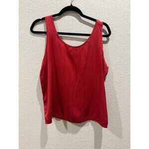 VTG Victoria’s Secret Silk Tank‎ Top in Red Size M